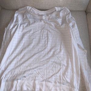 Lulu lemon long sleeve white top